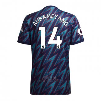 Camiseta Arsenal Jugador Aubameyang Tercera 2021-2022