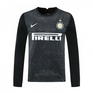 Camiseta Inter Milan Portero Manga Larga 2020-2021 Negro