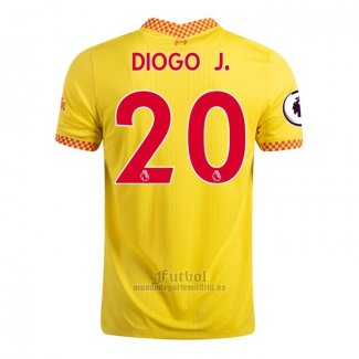 Camiseta Liverpool Jugador Diogo J. Tercera 2021-2022