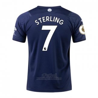 Camiseta Manchester City Jugador Sterling Tercera 2021-2022