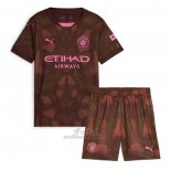 Camiseta Manchester City Portero Primera Nino 2024-2025