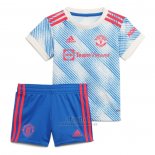 Camiseta Manchester United Segunda Nino 2021-2022