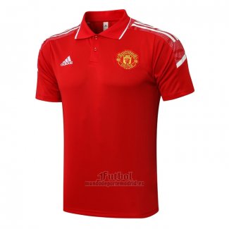 Camiseta Polo del Manchester United UCL 2021-2021 Rojo