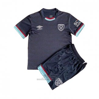 Camiseta West Ham Tercera Nino 2021-2022