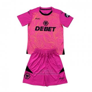 Camiseta Wolves Portero Segunda Nino 2024-2025