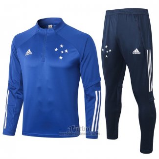 Chandal de Sudadera del Cruzeiro 2020-2021 Azul