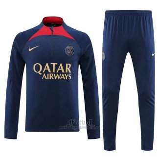 Chandal de Sudadera del Paris Saint-Germain 2023-2024 Azul