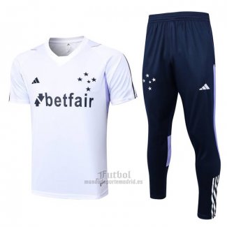 Chandal del Cruzeiro Manga Corta 2023-2024 Blanco