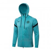 Chaqueta con Capucha del Inter Milan 2021-2021 Azul