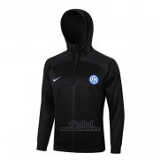 Chaqueta con Capucha del Inter Milan 2024-2025 Negro