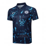 Camiseta Polo del Chelsea 2024-2025 Azul Oscuro