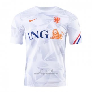 Camiseta Pre Partido del Paises Bajos 2020-2021 Blanco