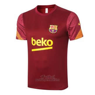 Camiseta de Entrenamiento Barcelona 2020-2021 Rojo