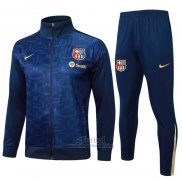 Chandal de Chaqueta del Barcelona 2024-2025 Azul Oscuro