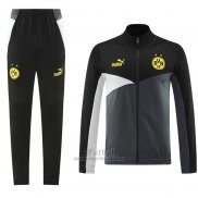 Chandal de Chaqueta del Borussia Dortmund 2024-2025 Gris