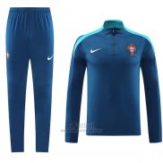 Chandal de Sudadera del Portugal 2024-2025 Azul