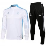 Chandal de Sudadera del Real Madrid Nino 2021-2022 Blanco