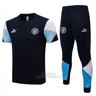 Chandal del Manchester City Manga Corta 2021-2022 Azul