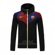 Chaqueta con Capucha del Barcelona 2020-2021 Negro