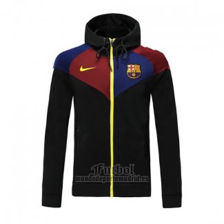 Chaqueta con Capucha del Barcelona 2020-2021 Negro