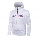 Chaqueta con Capucha del Paris Saint-Germain 2021-2022 Blanco