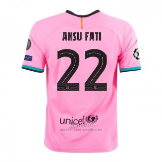 Camiseta Barcelona Jugador Ansu Fati Tercera 2020-2021