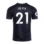 Camiseta Manchester City Jugador Silva Segunda 2020-2021