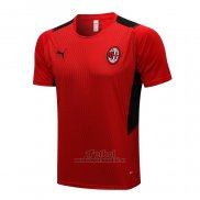 Camiseta de Entrenamiento AC Milan 2021-2022 Rojo