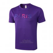 Camiseta de Entrenamiento Paris Saint-Germain Jordan 2021-2022 Purpura