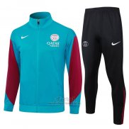 Chandal de Chaqueta del Paris Saint-Germain 2024-2025 Azul