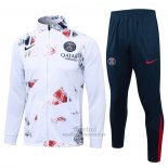 Chandal de Chaqueta del Paris Saint-Germain 2024-2025 Blanco