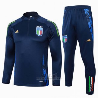 Chandal de Sudadera del Italia Nino 2024-2025 Azul