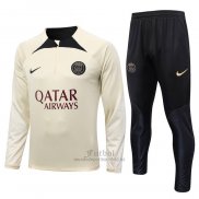 Chandal de Sudadera del Paris Saint-Germain Nino 2023-2024 Amarillo