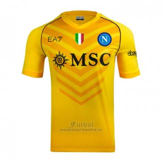 Camiseta Napoli Portero 2023-2024 Amarillo Tailandia