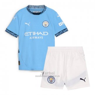 Camiseta Manchester City Primera Nino 2024-2025