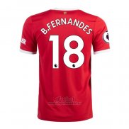 Camiseta Manchester United Jugador B.Fernandes Primera 2021-2022