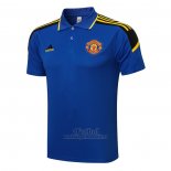 Camiseta Polo del Manchester United 2021-2021 Azul