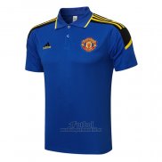 Camiseta Polo del Manchester United 2021-2021 Azul