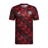 Camiseta Pre Partido del Bayern Munich 2022 Rojo y Negro