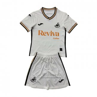 Camiseta Swansea City Primera Nino 2024-2025