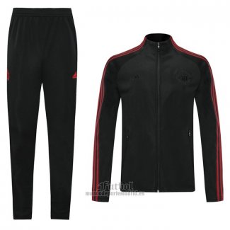 Chandal de Chaqueta del Manchester United 2020-2021 Negro