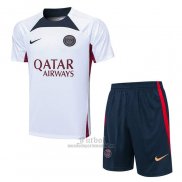 Chandal del Paris Saint-Germain Manga Corta 2023-2024 Blanco - Pantalon Corto