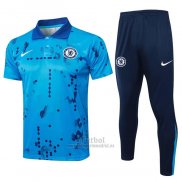 Conjunto Polo del Chelsea 2024-2025 Azul