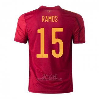 Camiseta Espana Jugador Ramos Primera 2020-2021