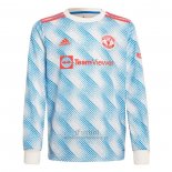 Camiseta Manchester United Segunda Manga Larga 2021-2022