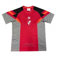 Camiseta Pre Partido del River 2024 Gris Rojo