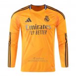 Camiseta Real Madrid Segunda Manga Larga 2024-2025