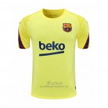 Camiseta de Entrenamiento Barcelona 2020-2021 Amarillo