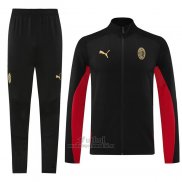 Chandal de Chaqueta del AC Milan 2024-2025 Negro