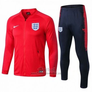 Chandal de Chaqueta del Inglaterra 18-19 Rojo